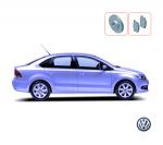Замена задних тормозных колодок и дисков, пакет "Оригинал" Volkswagen POLO седан