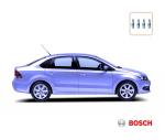 Замена свечей зажигания (4 шт) Bosch, Volkswagen POLO седан