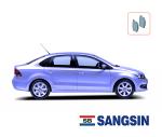 Замена передних тормозных колодок, SANGSIN Volkswagen POLO седан